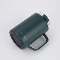 Crossing Neo V2 Insulated S/S Leakproof Lid Ceramic Mug W Handle And Silicone Base 400ml - Squash V2