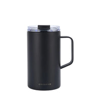 Crossing Neo V2 Insulated S/S Leakproof Lid Ceramic Mug W Handle And Silicone Base 500ml - Black