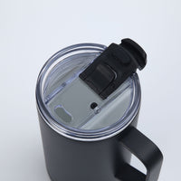 Crossing Neo V2 Insulated S/S Leakproof Lid Ceramic Mug W Handle And Silicone Base 500ml - Black