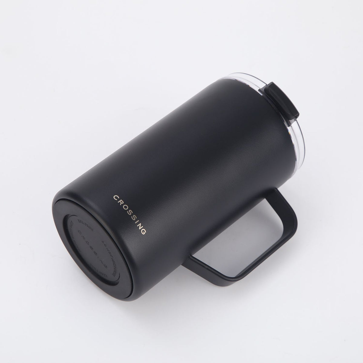 Crossing Neo V2 Insulated S/S Leakproof Lid Ceramic Mug W Handle And Silicone Base 500ml - Black