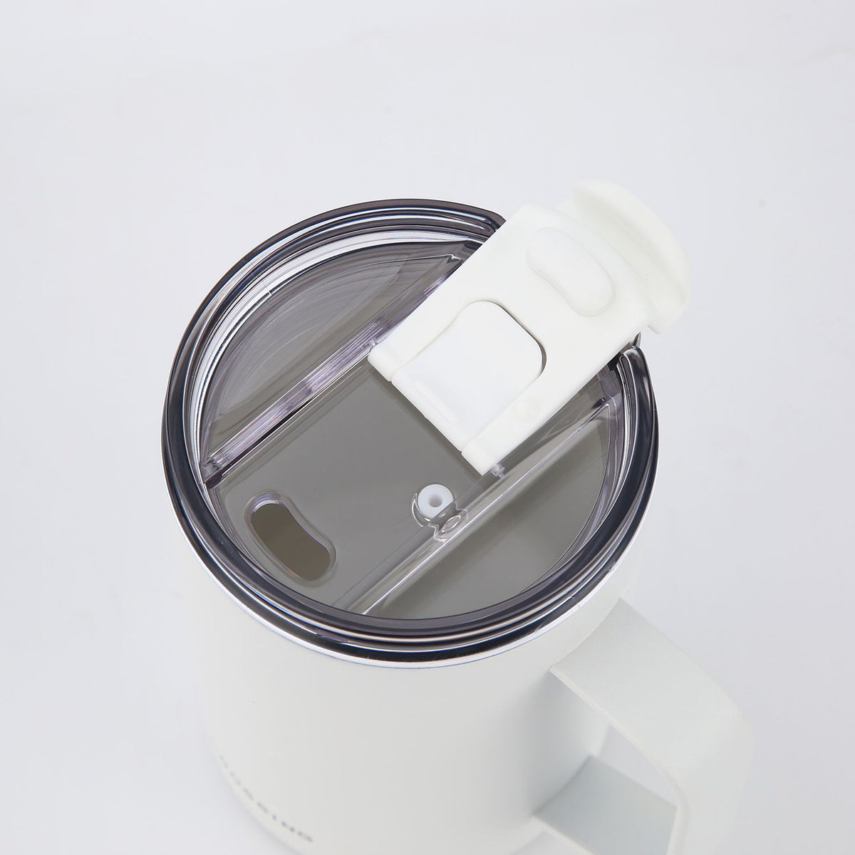 Crossing Neo V2 Insulated S/S Leakproof Lid Ceramic Mug W Handle And Silicone Base 500ml - Frost White