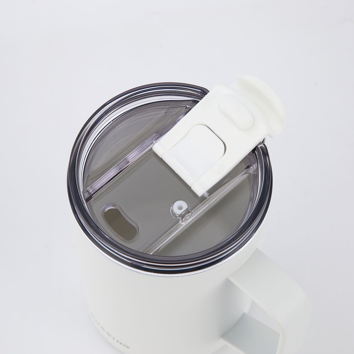 Crossing Neo V2 Insulated S/S Leakproof Lid Ceramic Mug W Handle And Silicone Base 500ml - Frost White