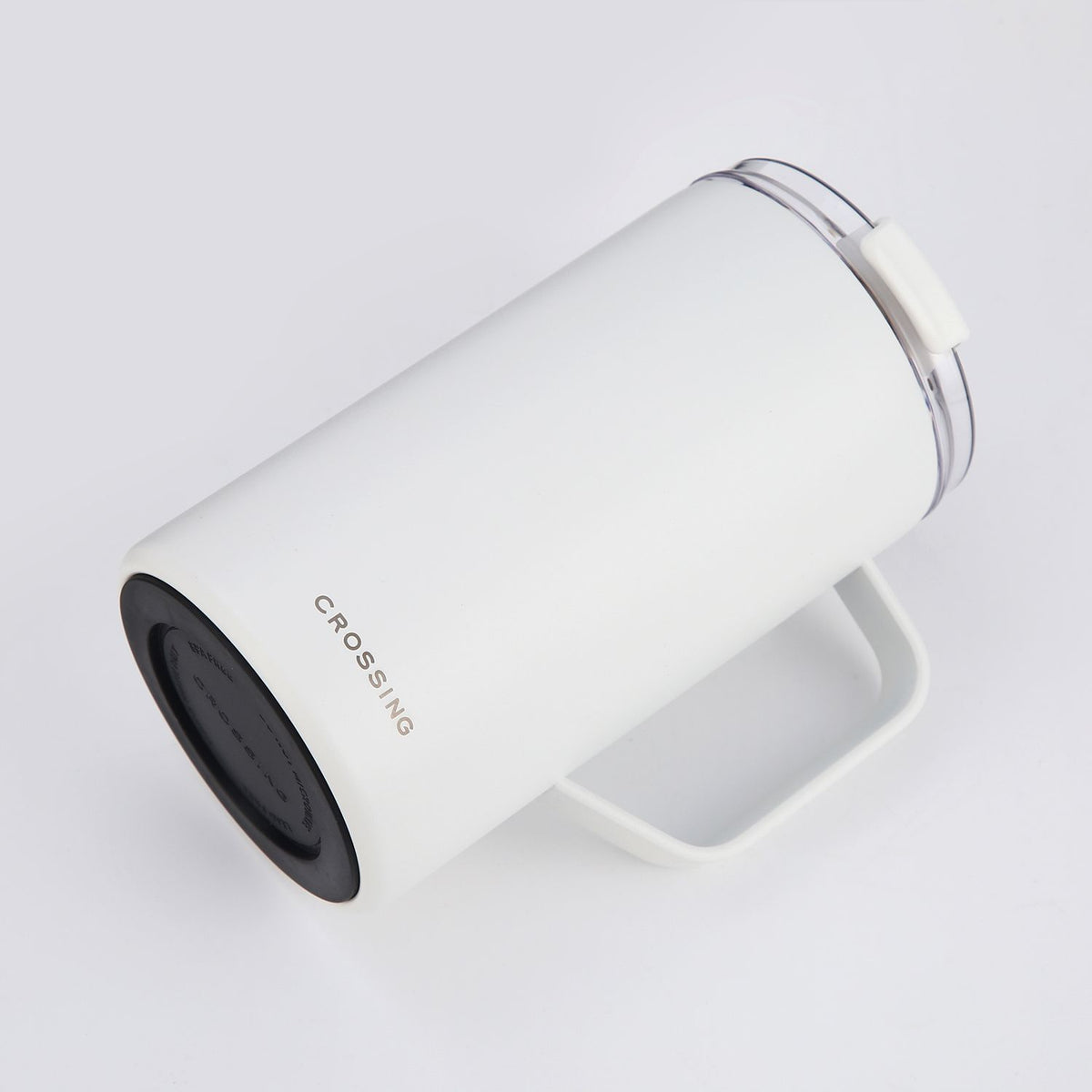 Crossing Neo V2 Insulated S/S Leakproof Lid Ceramic Mug W Handle And Silicone Base 500ml - Frost White