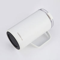 Crossing Neo V2 Insulated S/S Leakproof Lid Ceramic Mug W Handle And Silicone Base 500ml - Frost White