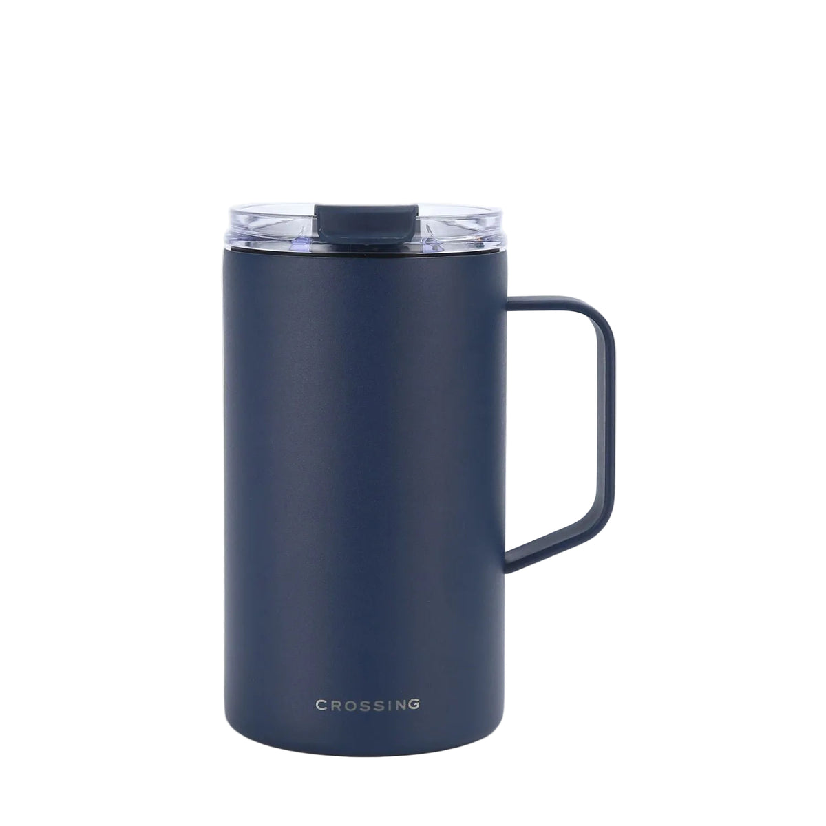 Crossing Neo V2 Insulated S/S Leakproof Lid Ceramic Mug W Handle And Silicone Base 500ml - Ink Blue (Dark Blue)