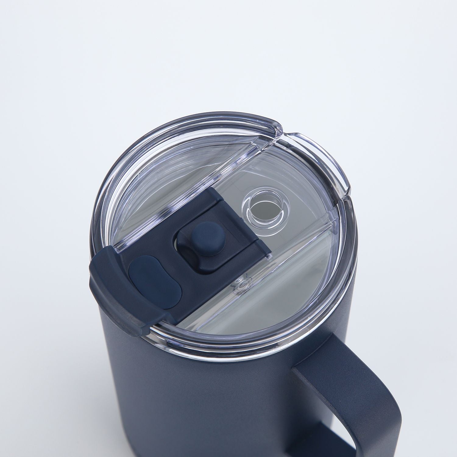 Crossing Neo V2 Insulated S/S Leakproof Lid Ceramic Mug W Handle And Silicone Base 500ml - Ink Blue (Dark Blue)