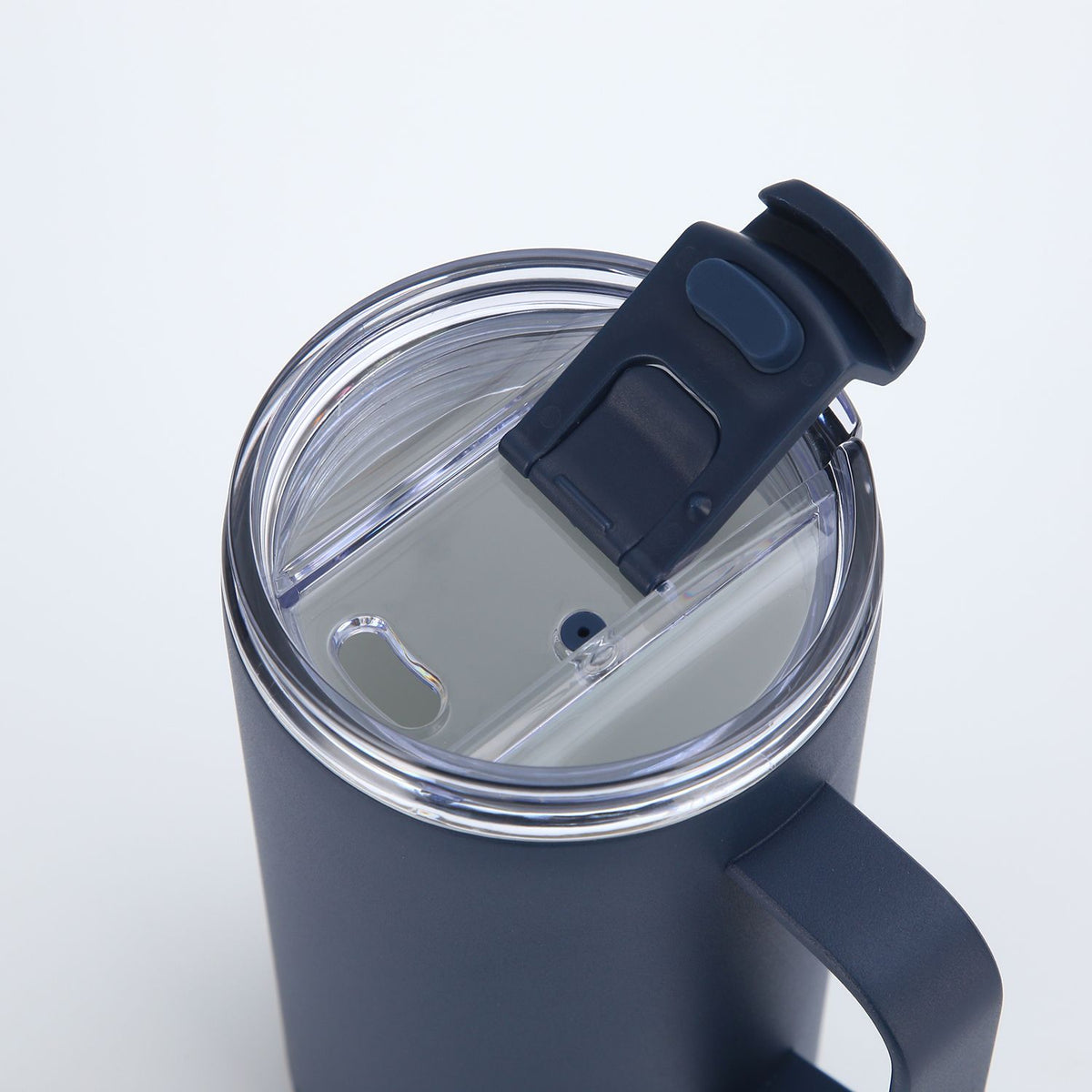 Crossing Neo V2 Insulated S/S Leakproof Lid Ceramic Mug W Handle And Silicone Base 500ml - Ink Blue (Dark Blue)