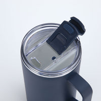 Crossing Neo V2 Insulated S/S Leakproof Lid Ceramic Mug W Handle And Silicone Base 500ml - Ink Blue (Dark Blue)