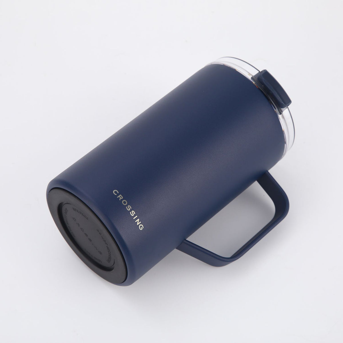 Crossing Neo V2 Insulated S/S Leakproof Lid Ceramic Mug W Handle And Silicone Base 500ml - Ink Blue (Dark Blue)