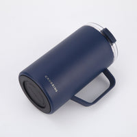 Crossing Neo V2 Insulated S/S Leakproof Lid Ceramic Mug W Handle And Silicone Base 500ml - Ink Blue (Dark Blue)