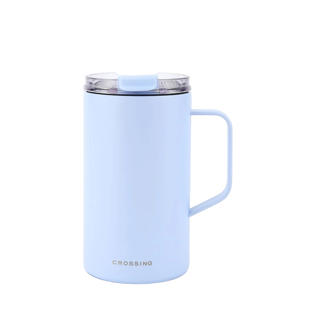 Crossing Neo V2 Insulated S/S Leakproof Lid Ceramic Mug W Handle And Silicone Base 500ml - Sky Blue