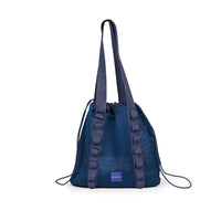 Crossing Noa Drawstring Mesh Tote Bag - Dark Blue
