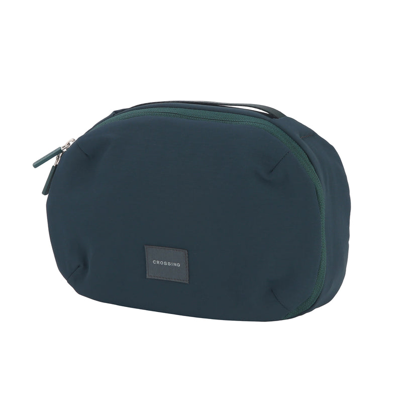 Crossing Nylon Checked Hanging Toiletry Bag Pro - Forest Green