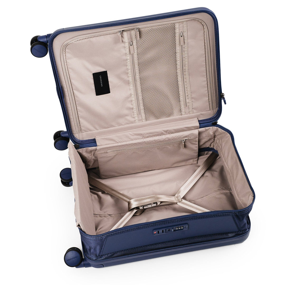 Crossing Ori Collapsible Polycarbonate Carry On 20" Luggage - Pewter
