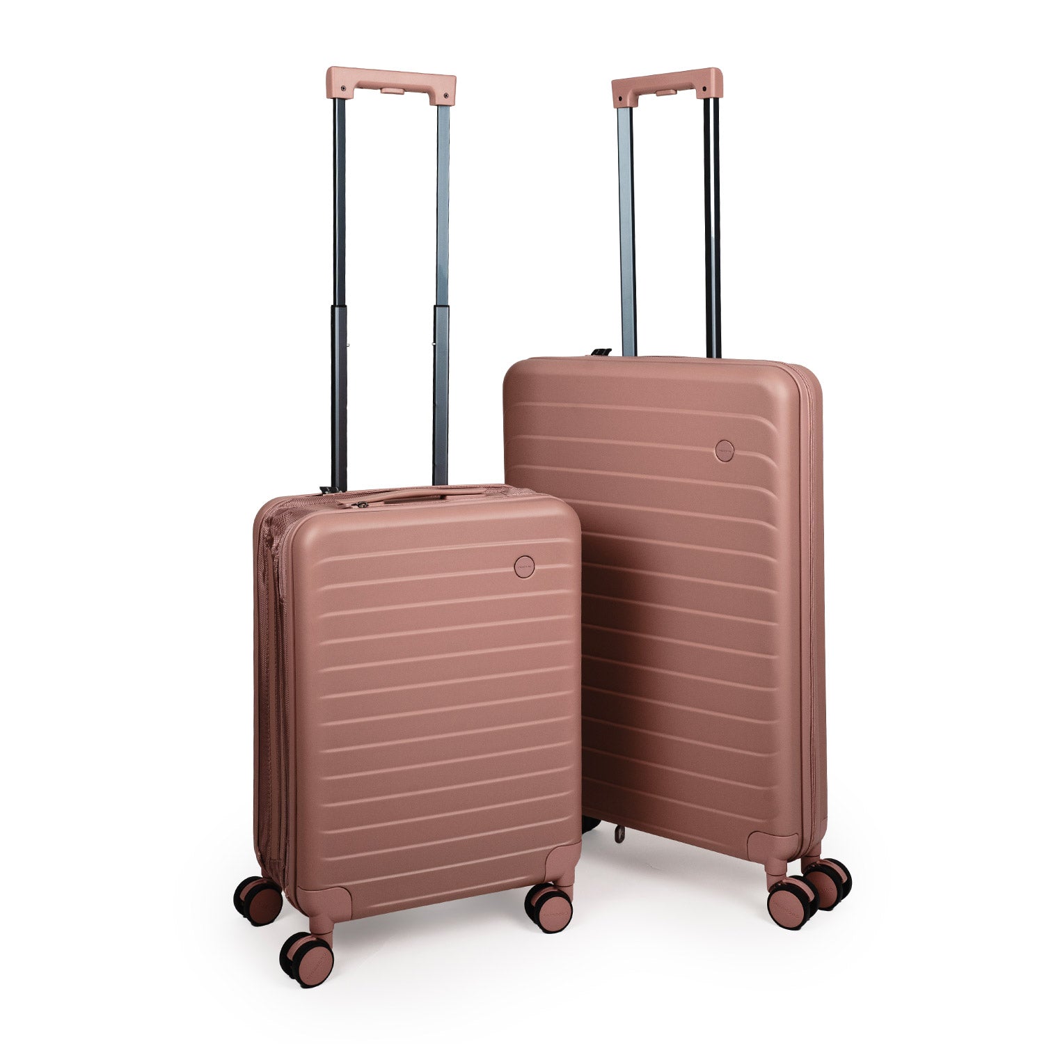 Crossing Ori Collapsible Polycarbonate Carry On 20" Luggage - Rose Quartz