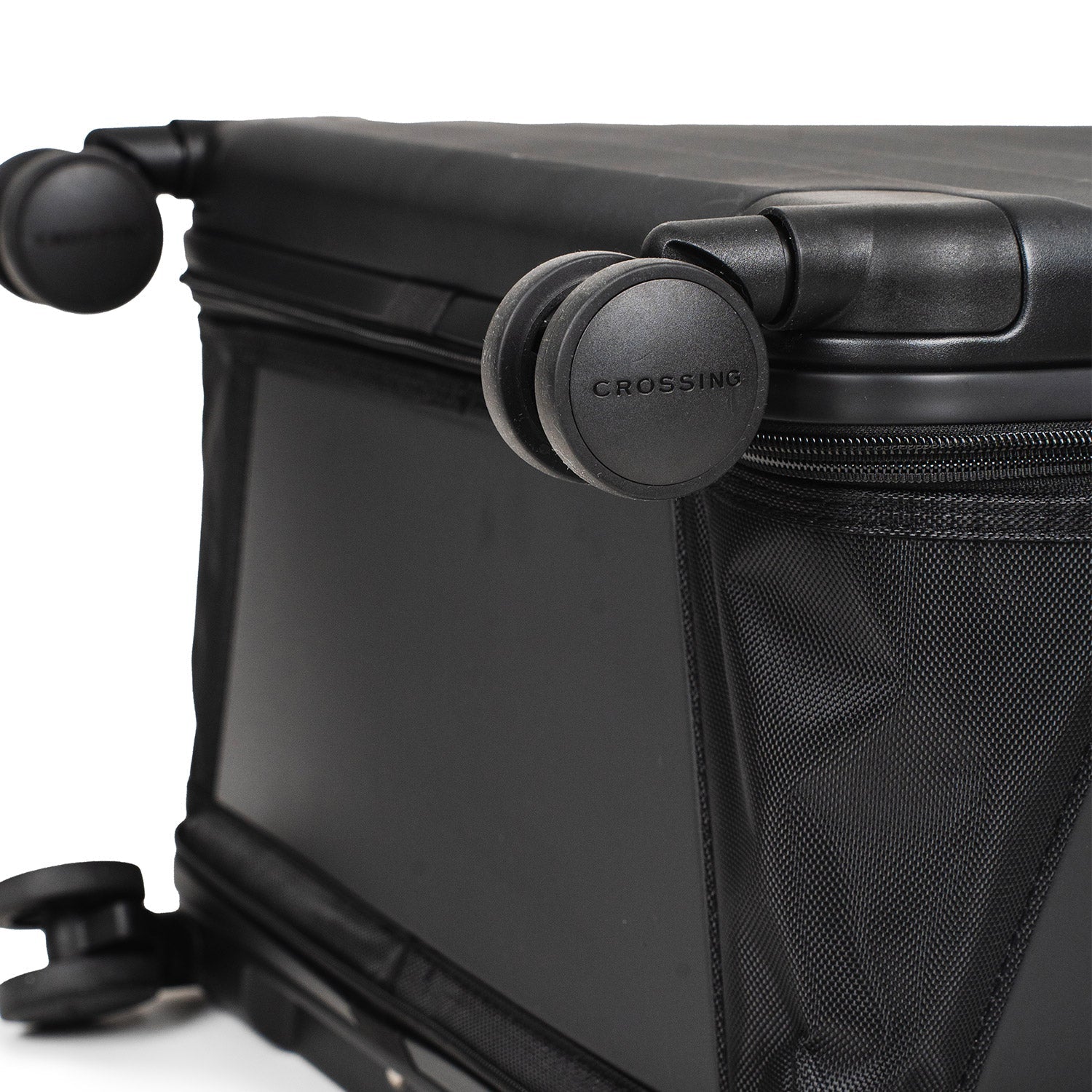 Crossing Ori Collapsible Polycarbonate Medium 26" Luggage - Black