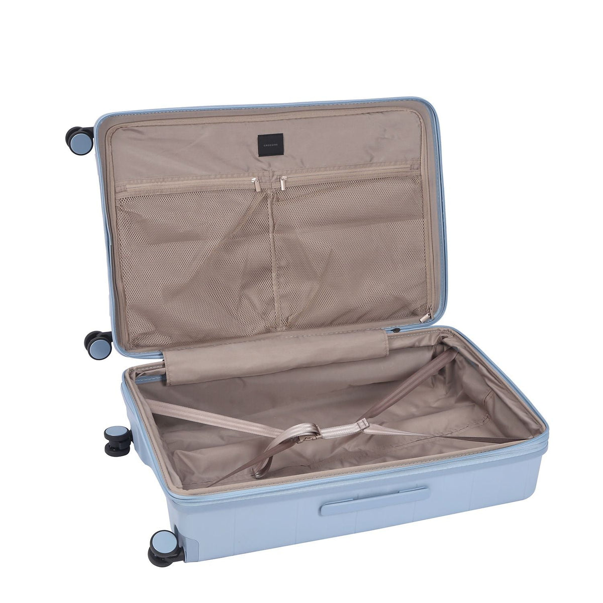 Crossing PRIM Polypropylene Large Expandable Luggage - Light Blue