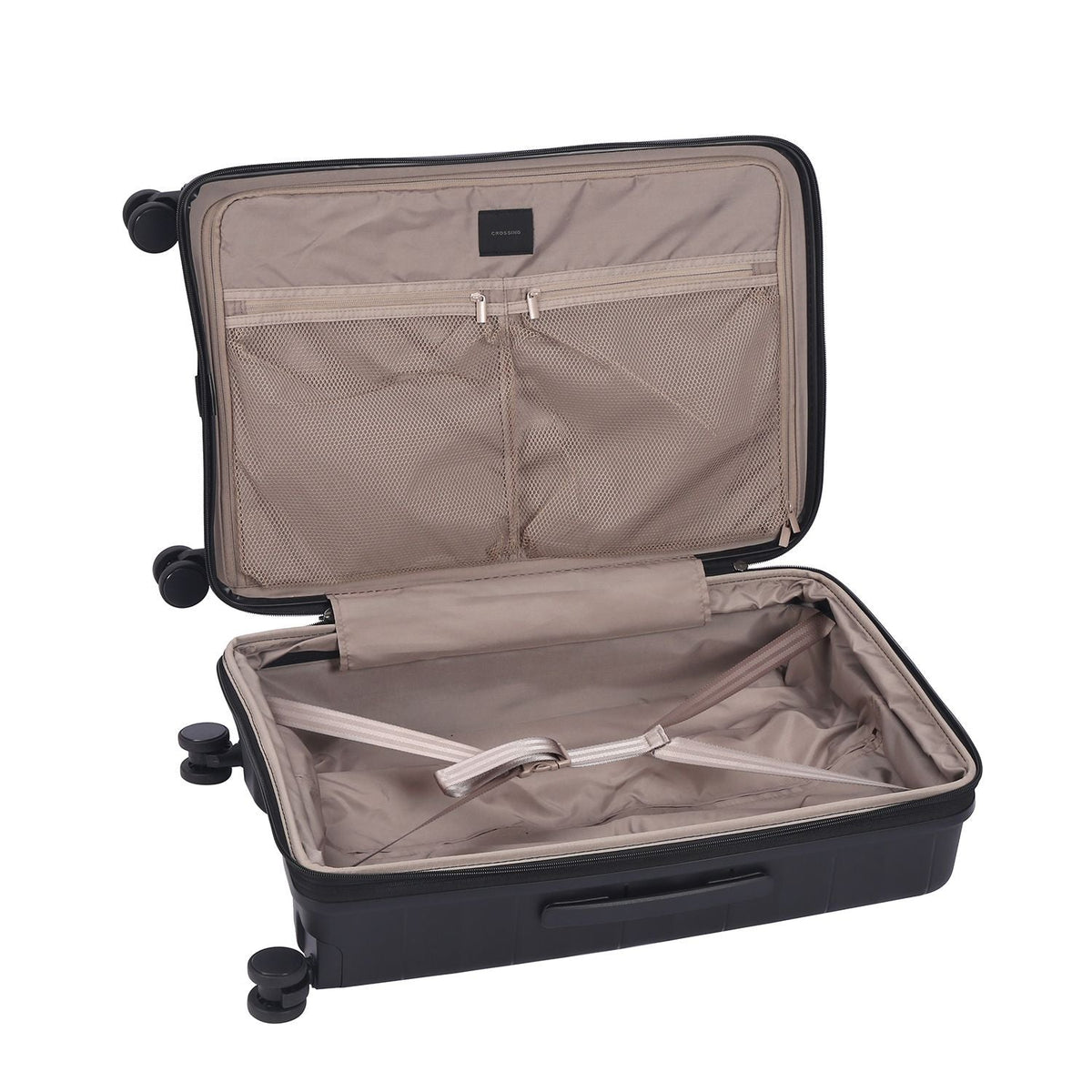 Crossing PRIM Polypropylene Medium Expandable Luggage - Black