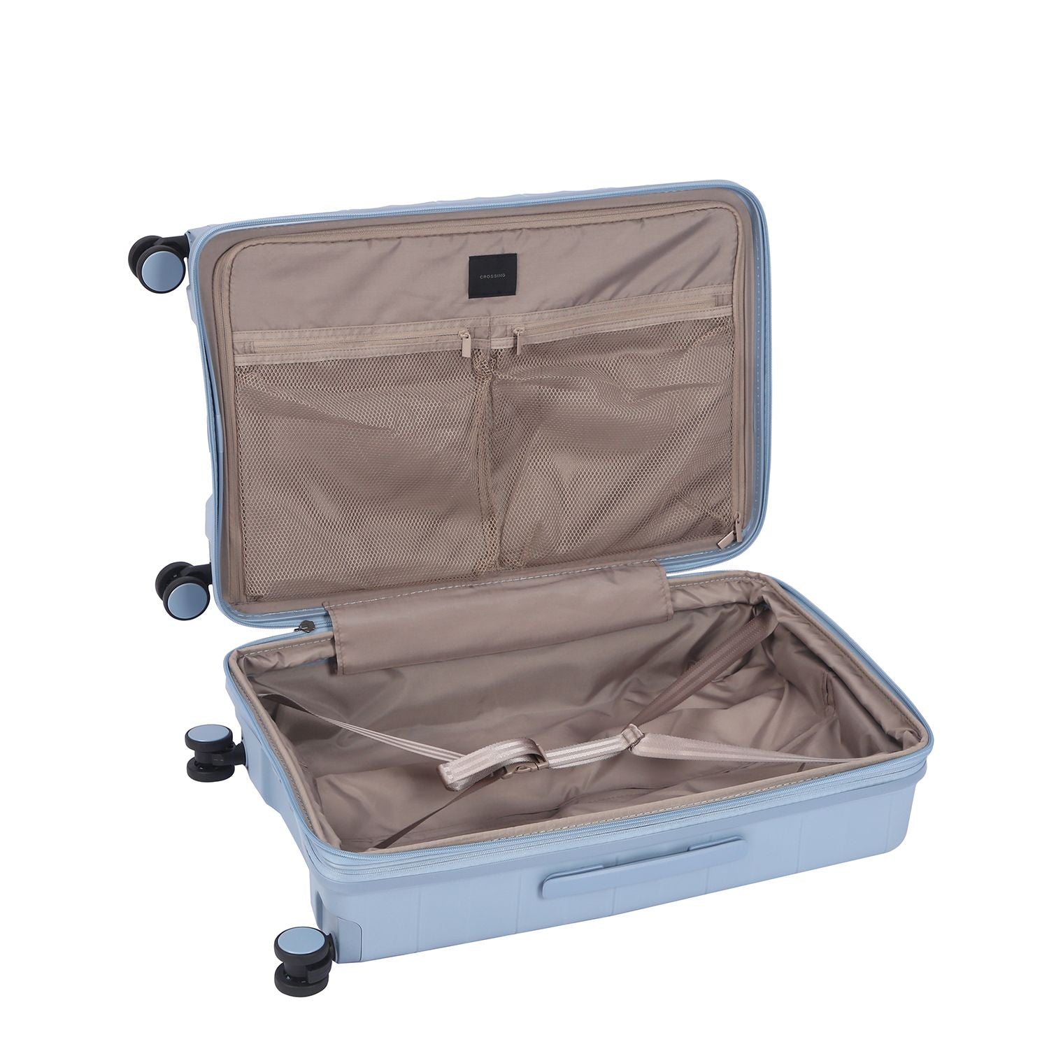 Crossing PRIM Polypropylene Medium Expandable Luggage - Light Blue