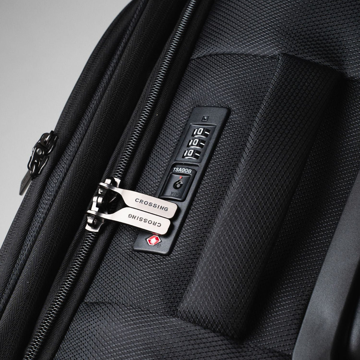 Crossing RECO Recycled Lightweight Soft Case Carry On Luggage T22 - Black