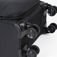 Crossing RECO Recycled Lightweight Soft Case Carry On Luggage T22 - Black