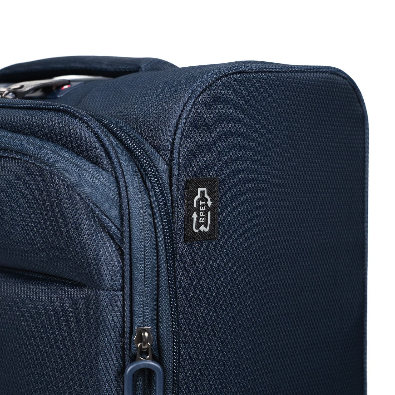 Crossing RECO Recycled Lightweight Soft Case Carry On Luggage T22 - Dark Blue