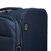 Crossing RECO Recycled Lightweight Soft Case Carry On Luggage T22 - Dark Blue