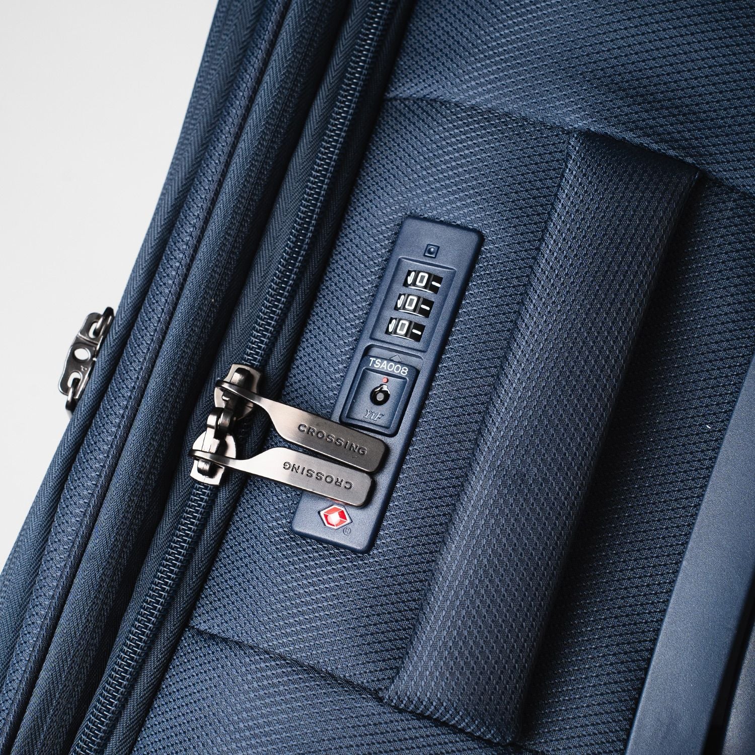 Crossing RECO Recycled Lightweight Soft Case Carry On Luggage T22 - Dark Blue