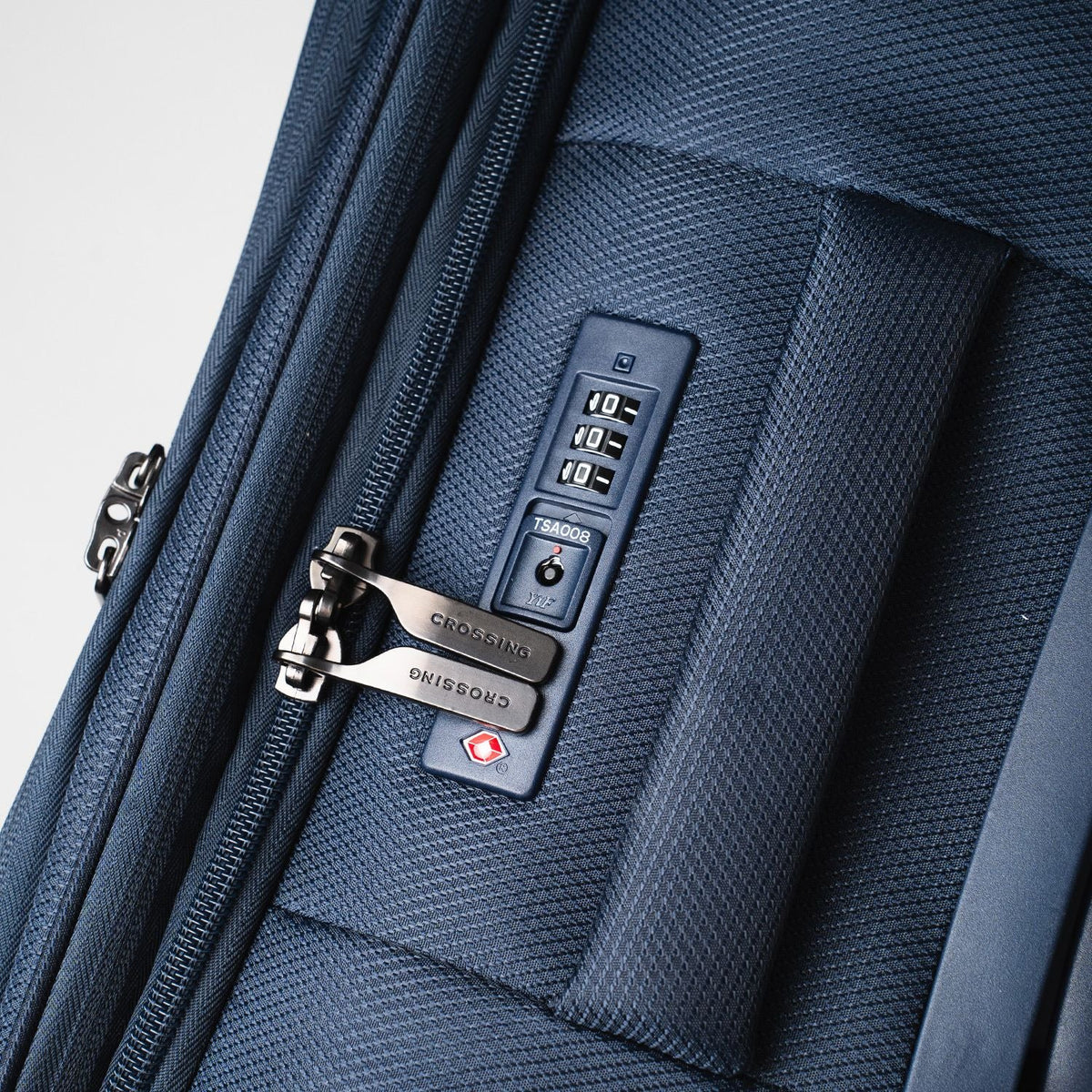 Crossing RECO Recycled Lightweight Soft Case Carry On Luggage T22 - Dark Blue