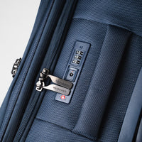 Crossing RECO Recycled Lightweight Soft Case Carry On Luggage T22 - Dark Blue
