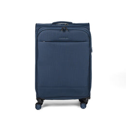 Crossing RECO Recycled Lightweight Soft Case Medium Luggage T26 - Dark Blue