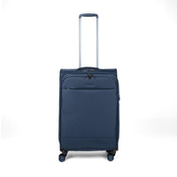 Crossing RECO Recycled Lightweight Soft Case Medium Luggage T26 - Dark Blue