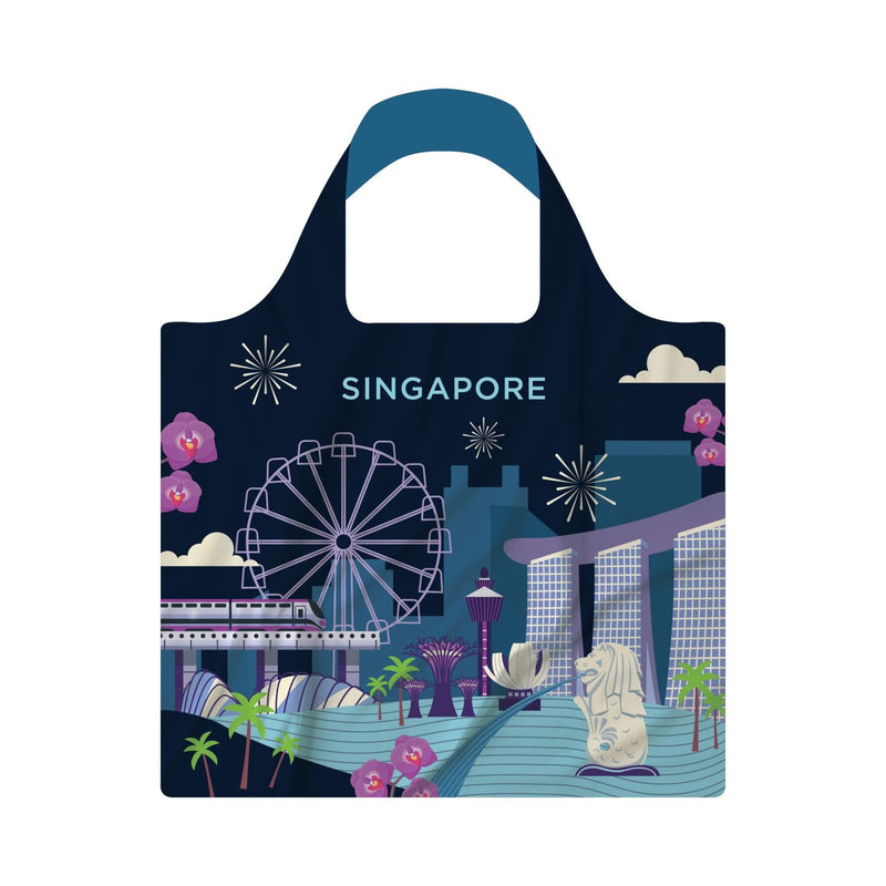 Crossing Recycled Foldable Tote Bag - Celebration Singapore