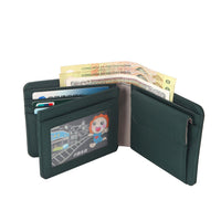 Crossing RFID Bifold Wallet with Coin Pocket & Card Flap V2 - Green