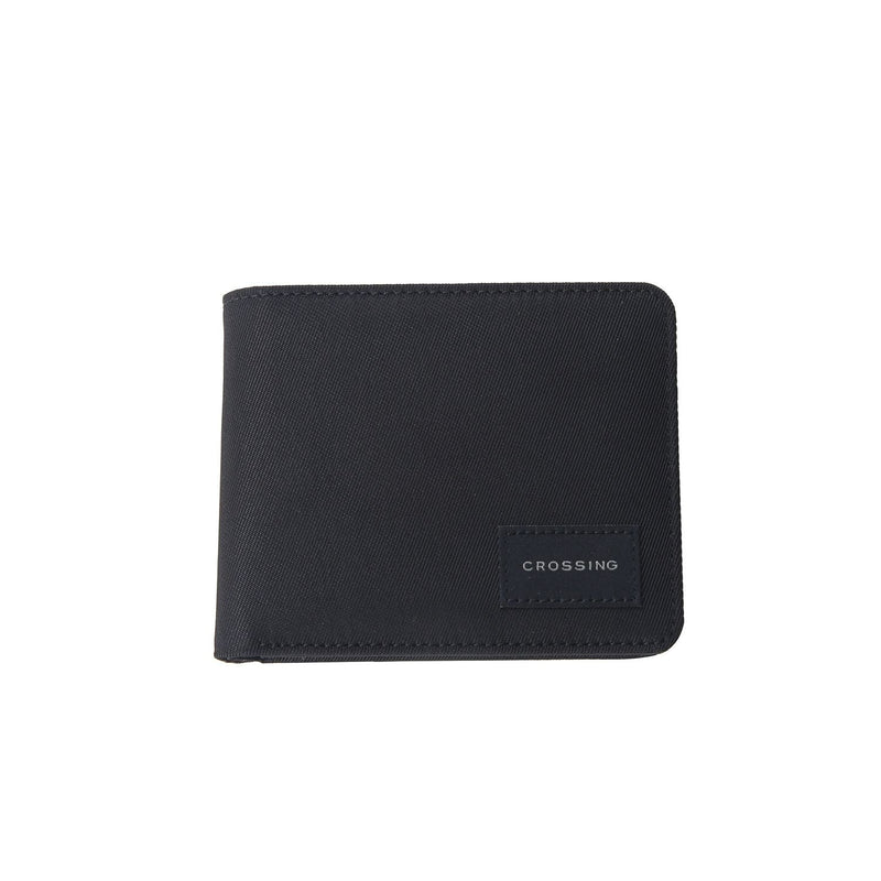 Crossing RFID Bifold Wallet with Coin Pocket V2 - Black