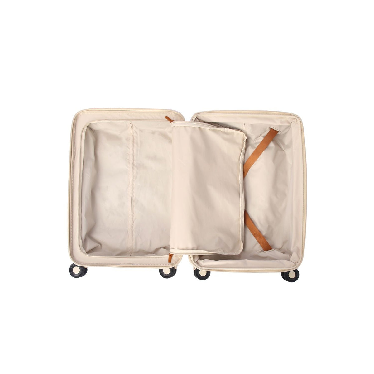Crossing RIVE Polycarbonate Hard Case Carry On Luggage - Cream