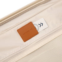 Crossing RIVE Polycarbonate Hard Case Carry On Luggage - Cream