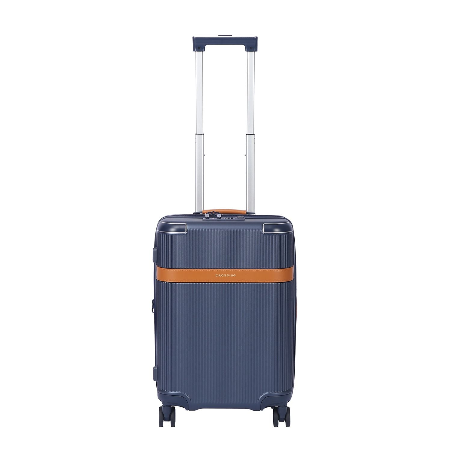 Crossing RIVE Polycarbonate Hard Case Carry On Luggage - Navy