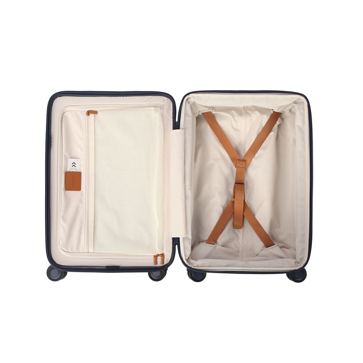 Crossing RIVE Polycarbonate Hard Case Carry On Luggage - Navy