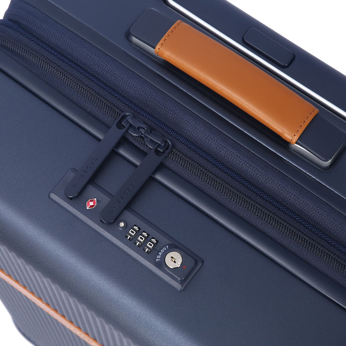 Crossing RIVE Polycarbonate Hard Case Carry On Luggage - Navy