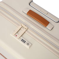 Crossing RIVE Polycarbonate Hard Case Medium Luggage - Cream
