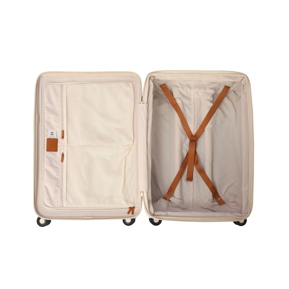 Crossing RIVE Polycarbonate Hard Case Medium Luggage - Cream