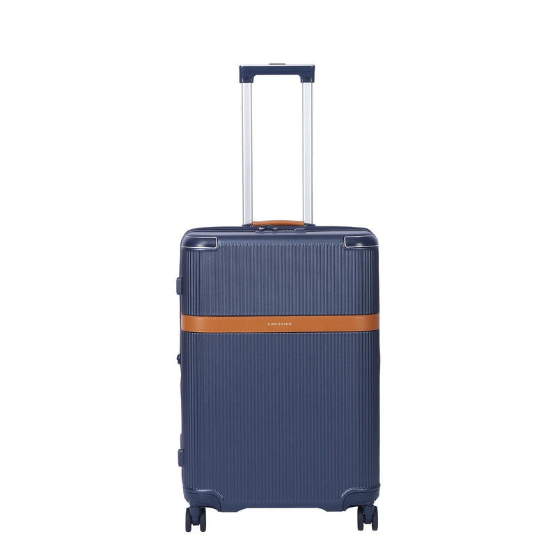 Crossing RIVE Polycarbonate Hard Case Medium Luggage - Navy