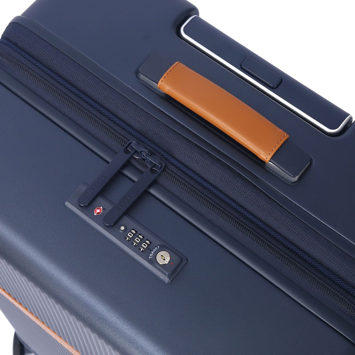 Crossing RIVE Polycarbonate Hard Case Medium Luggage - Navy
