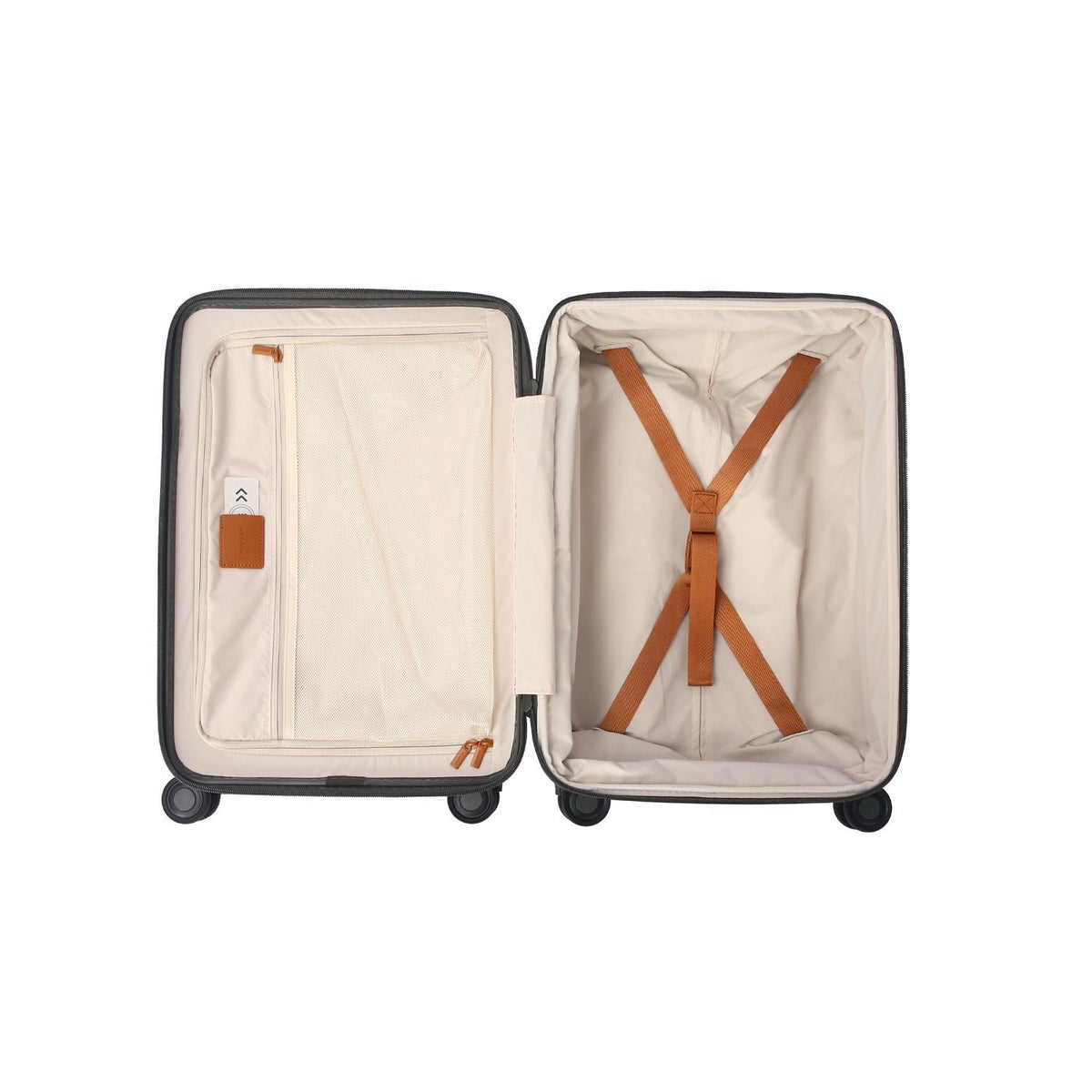 Crossing RIVE Polycarbonate Hard Case Carry On Luggage - Olive Green