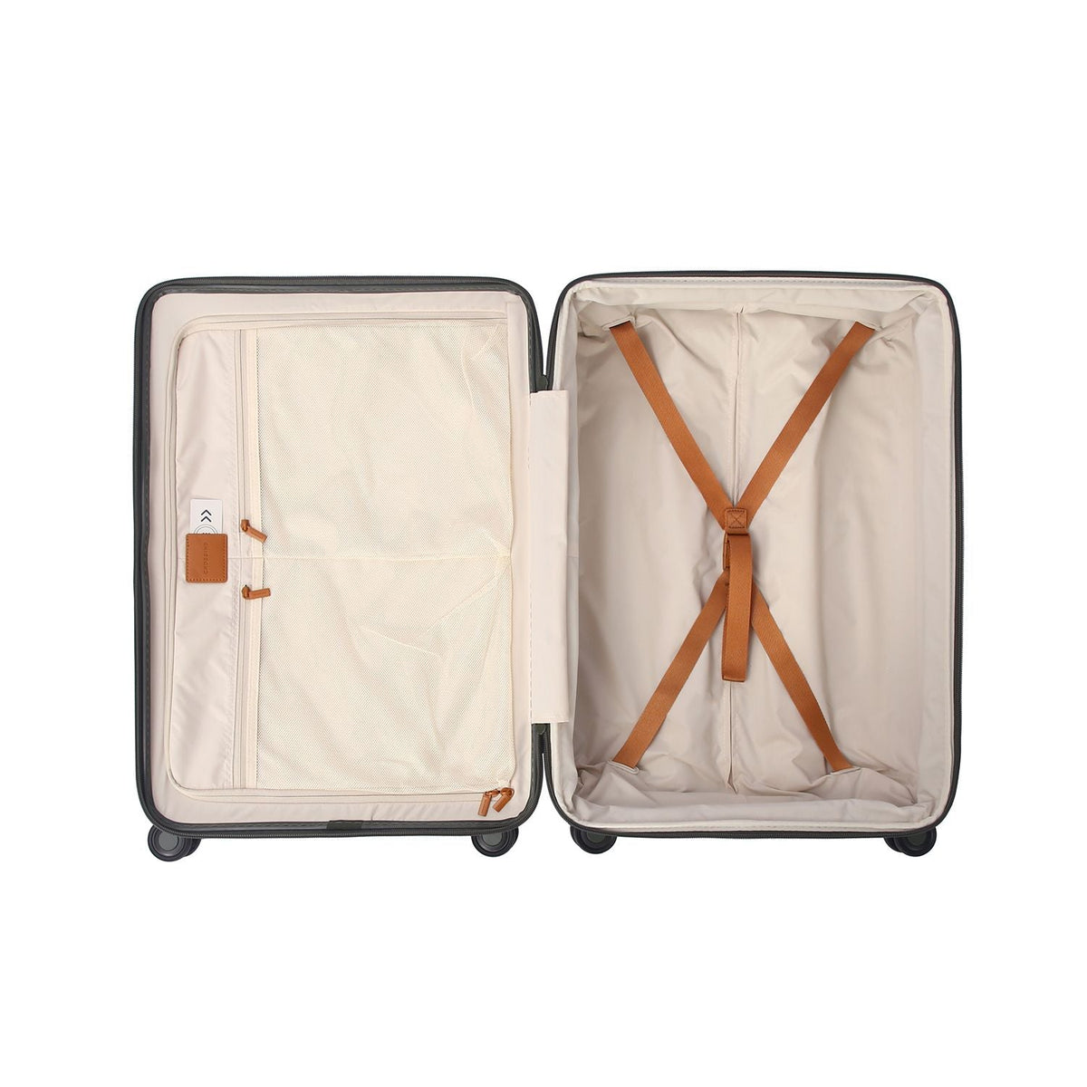 Crossing RIVE Polycarbonate Hard Case Medium Luggage - Olive Green