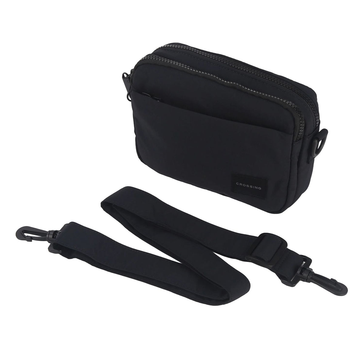 Crossing Sam Anti-Theft RFID Crossbody Bag V2 - Black