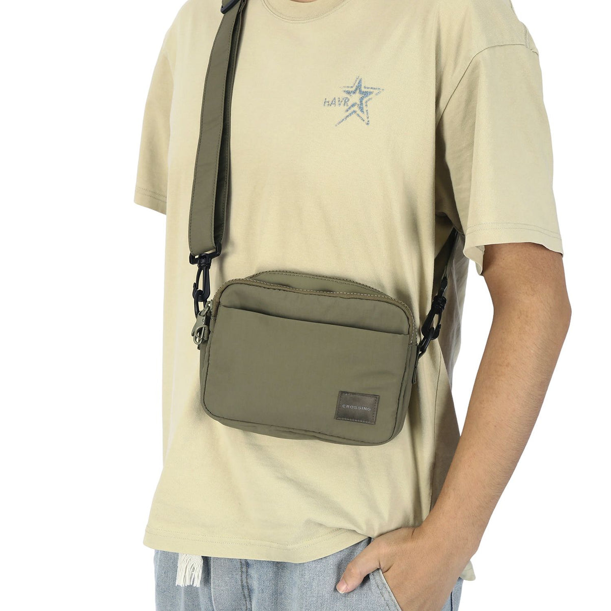 Crossing Sam Anti-Theft RFID Crossbody Bag V2 - Green
