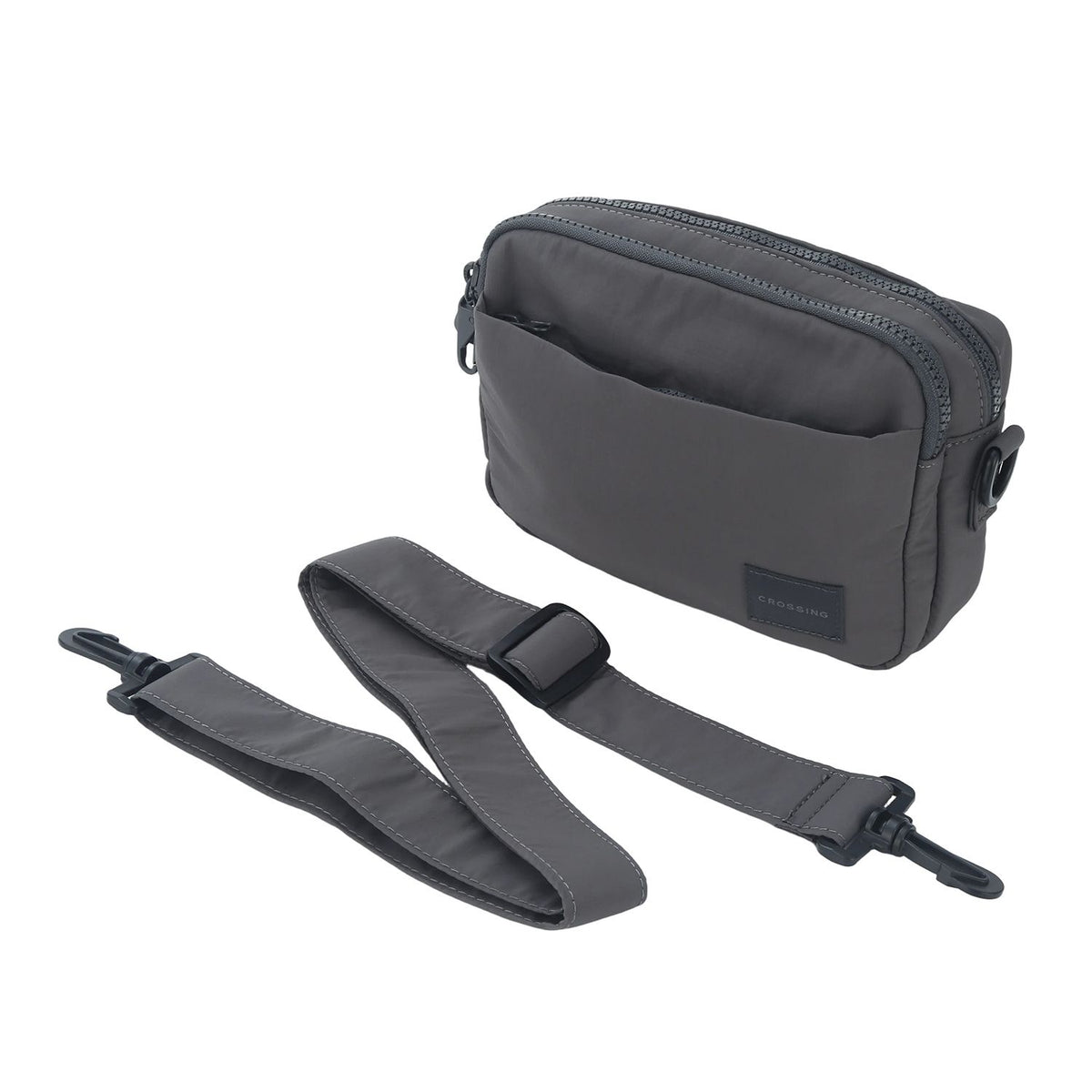 Crossing Sam Anti-Theft RFID Crossbody Bag V2 - Grey