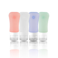 Crossing Silicone Leak Proof TSA Approved Travel Size Bottles 60ml (4 Pack) - Assorted